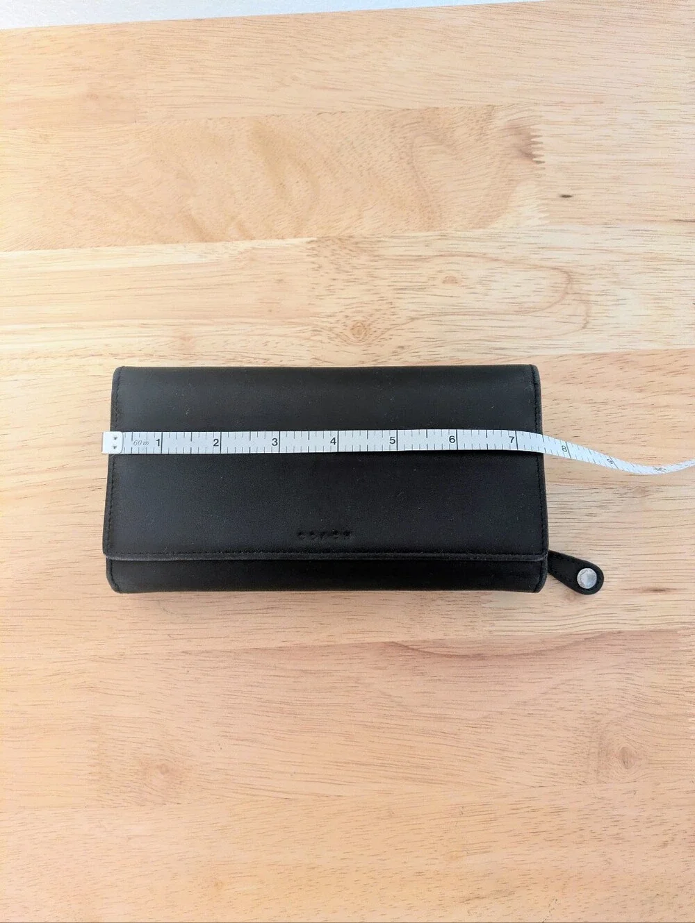 Vintage Coach Black Leather Legacy Trifold Checkbook Wallet